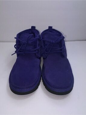 UGG Men's Purple Suede Moccasin-Style Boots